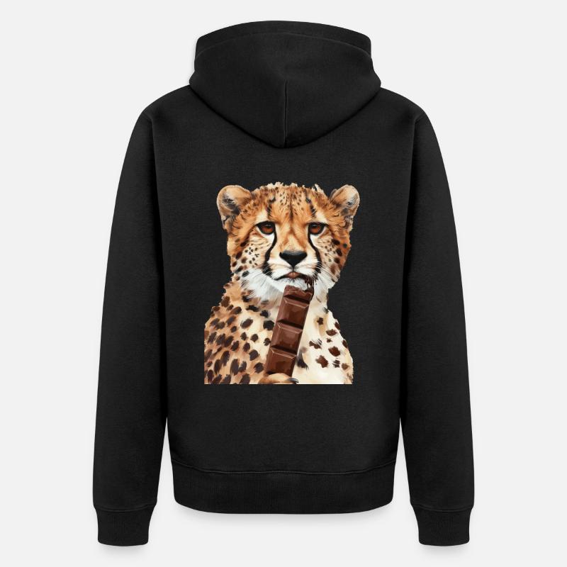 Guépard - Veste à capuche bio Premium Unisexe - noir