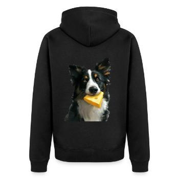 Chien - Veste à capuche bio Premium Unisexe - noir - Dos - Nico (187cm)