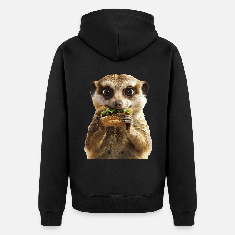 Suricate - Veste à capuche bio Premium Unisexe - noir