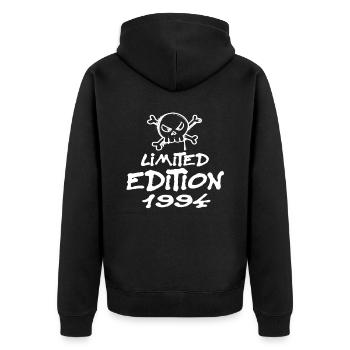 Limited Edition 1994 Birthday Born 1994 - Unisex Premium Organic Zip Hoodie - black - Back - Nico (187cm)