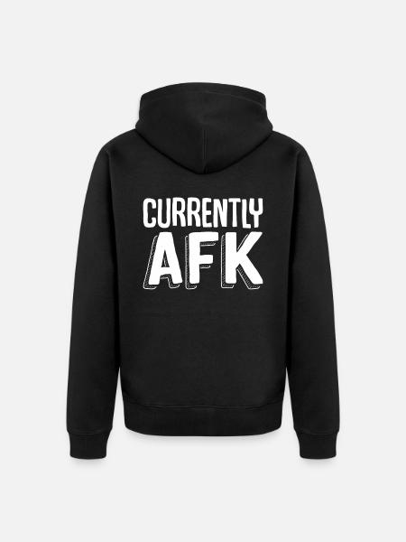 Currently AFK - Unisex Premium Organic Zip Hoodie - black