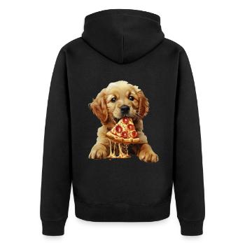 Chien - Veste à capuche bio Premium Unisexe - noir - Dos - Nico (187cm)