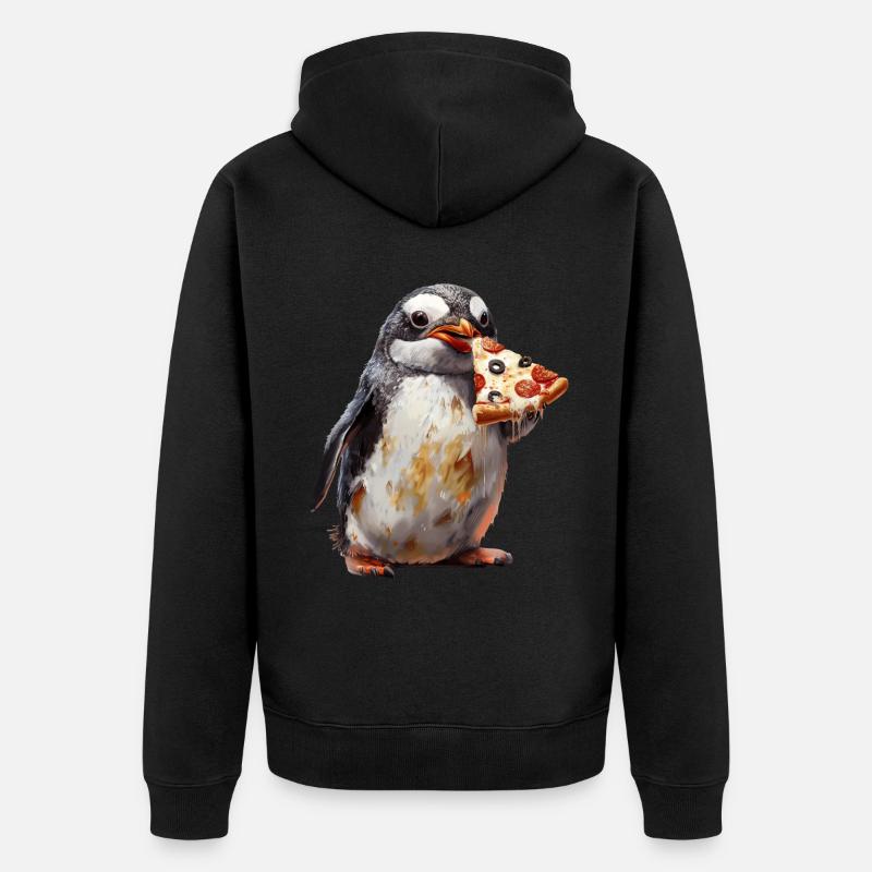 Pingouin - Veste à capuche bio Premium Unisexe - noir