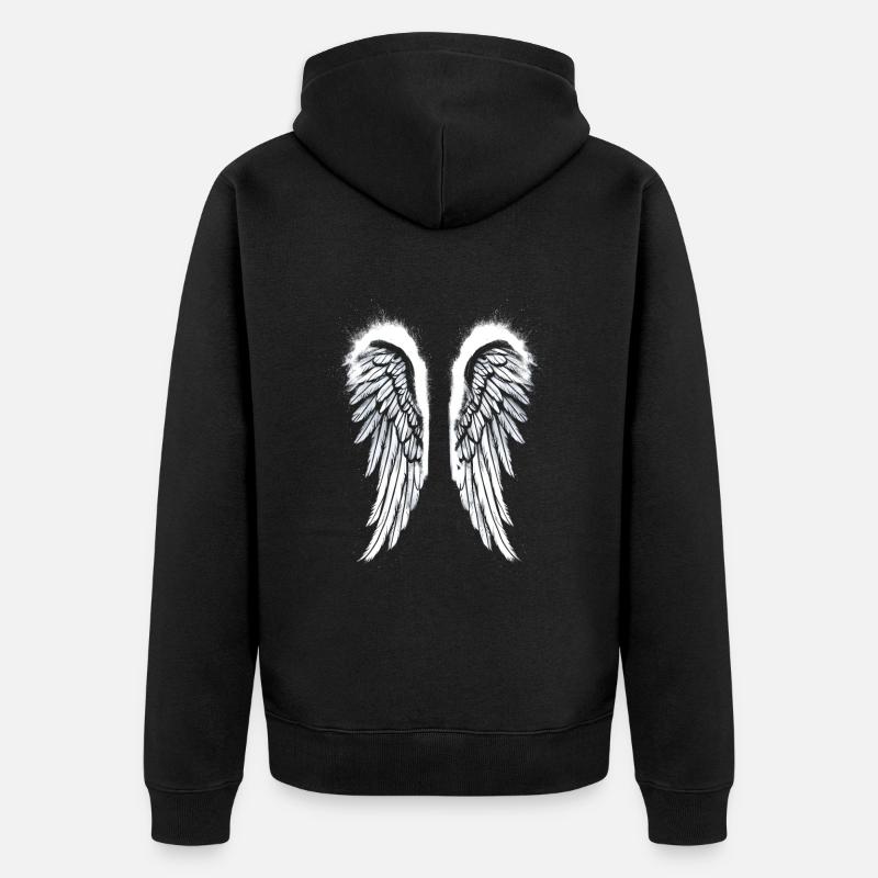 Ailes d’ange Ailes d’ange - Veste à capuche bio Premium Unisexe - noir