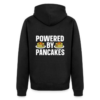 Pancakes Breakfast Food Lover - Unisex Premium Organic Zip Hoodie - black - Back - Nico (187cm)