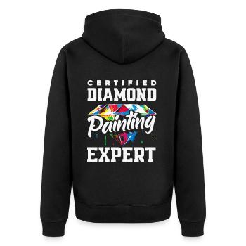 Accessoires pour Diamond Art Diamond Painter - Veste à capuche bio Premium Unisexe - noir - Dos - Nico (187cm)