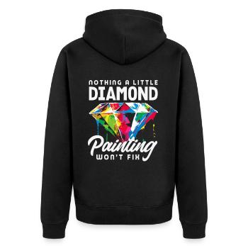 Accessoires pour Diamond Art Diamond Painter - Veste à capuche bio Premium Unisexe - noir - Dos - Nico (187cm)