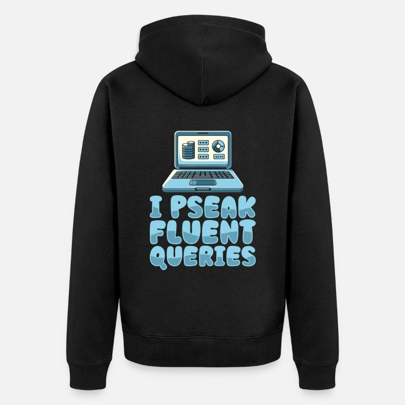 Administrateur de base de données - Veste à capuche bio Premium Unisexe - noir