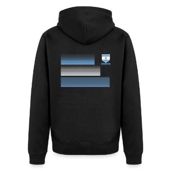 Argentine Cadeau Argentine Drapeau argentin - Veste à capuche bio Premium Unisexe - noir - Dos - Nico (187cm)