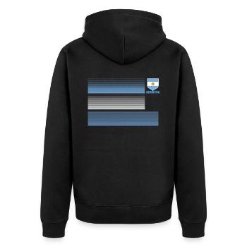 Argentine Cadeau Argentine Drapeau argentin - Veste à capuche bio Premium Unisexe - noir - Dos - Nico (187cm)