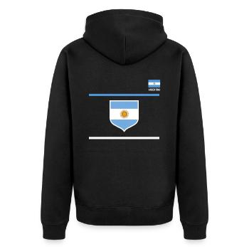 Argentine Cadeau Argentine Drapeau argentin - Veste à capuche bio Premium Unisexe - noir - Dos - Nico (187cm)
