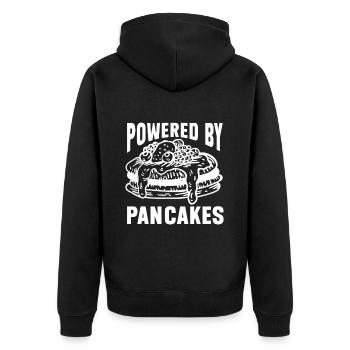 Pancakes Breakfast Food Lover - Unisex Premium Organic Zip Hoodie - black - Back - Nico (187cm)