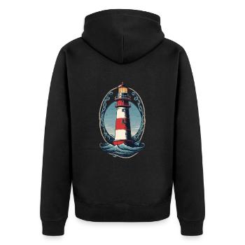Phare Hobby Pêcheur Marin Amoureux de la mer - Veste à capuche bio Premium Unisexe - noir - Dos - Nico (187cm)