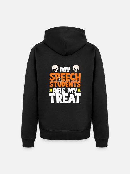My students are my highlight - Unisex Premium Organic Zip Hoodie - black