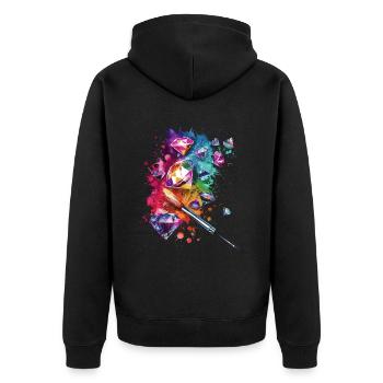 Accessoires pour Diamond Art Diamond Painter - Veste à capuche bio Premium Unisexe - noir - Dos - Nico (187cm)