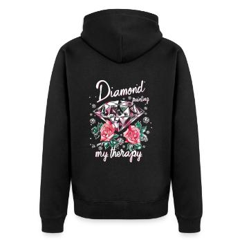 Accessoires pour Diamond Art Diamond Painter - Veste à capuche bio Premium Unisexe - noir - Dos - Nico (187cm)