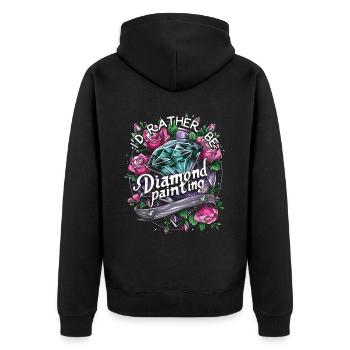 Accessoires pour Diamond Art Diamond Painter - Veste à capuche bio Premium Unisexe - noir - Dos - Nico (187cm)