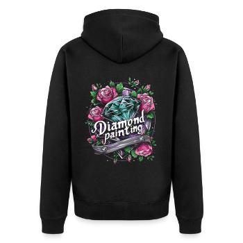Accessoires pour Diamond Art Diamond Painter - Veste à capuche bio Premium Unisexe - noir - Dos - Nico (187cm)