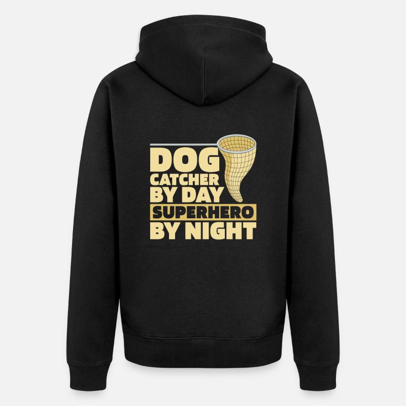 Attrape-chiens - Veste à capuche bio Premium Unisexe - noir