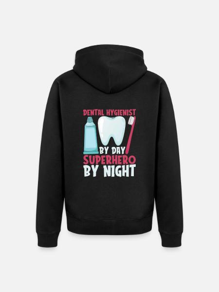 Zahnpfleger - Unisex Premium Bio Zip Hoodie - Schwarz