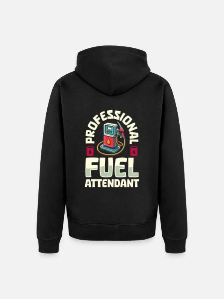Pump attendant - Unisex Premium Organic Zip Hoodie - black