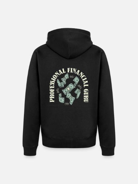 Financial adviser - Unisex Premium Organic Zip Hoodie - black