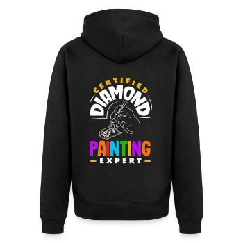 Accessoires pour Diamond Art Diamond Painter - Veste à capuche bio Premium Unisexe - noir - Dos - Nico (187cm)