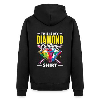 Accessoires pour Diamond Art Diamond Painter - Veste à capuche bio Premium Unisexe - noir - Dos - Nico (187cm)