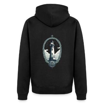 Phare Hobby Pêcheur Marin Amoureux de la mer - Veste à capuche bio Premium Unisexe - noir - Dos - Nico (187cm)