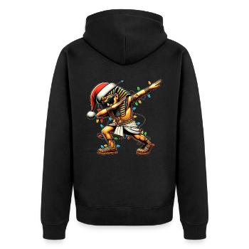 Dabbing Pharaon Roi Tut Lunettes de soleil Cute Weihnac - Veste à capuche bio Premium Unisexe - noir - Dos - Nico (187cm)