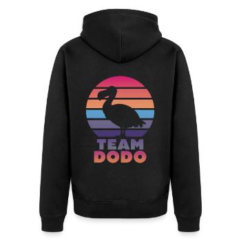 Dodo Dire Dodo Oiseau Drôle Dodo Cadeau - Veste à capuche bio Premium Unisexe - noir - Dos - Nico (187cm)