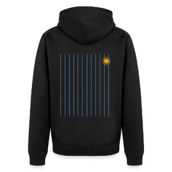 Argentine Cadeau Argentine Drapeau argentin - Veste à capuche bio Premium Unisexe - noir - Dos - Nico (187cm)
