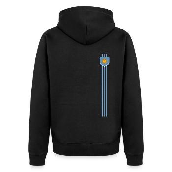 Argentine Cadeau Argentine Drapeau argentin - Veste à capuche bio Premium Unisexe - noir - Dos - Nico (187cm)