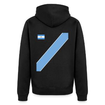 Argentine Cadeau Argentine Drapeau argentin - Veste à capuche bio Premium Unisexe - noir - Dos - Nico (187cm)