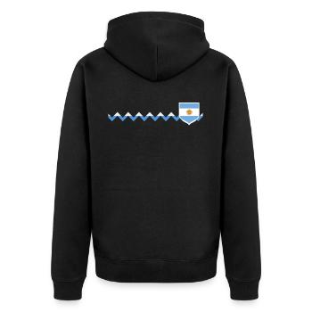 Argentine Cadeau Argentine Drapeau argentin - Veste à capuche bio Premium Unisexe - noir - Dos - Nico (187cm)