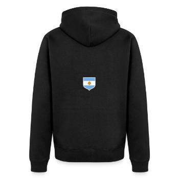 Argentine Cadeau Argentine Drapeau argentin - Veste à capuche bio Premium Unisexe - noir - Dos - Nico (187cm)