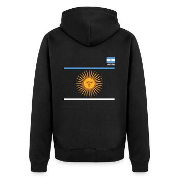 Argentine Cadeau Argentine Drapeau argentin - Veste à capuche bio Premium Unisexe - noir - Dos - Nico (187cm)