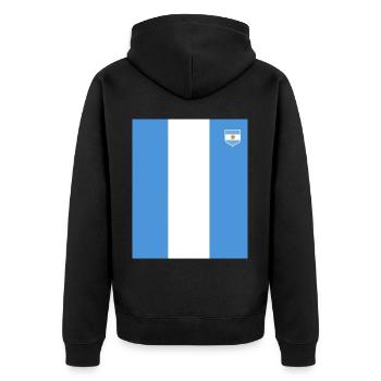 Argentine Cadeau Argentine Drapeau argentin - Veste à capuche bio Premium Unisexe - noir - Dos - Nico (187cm)