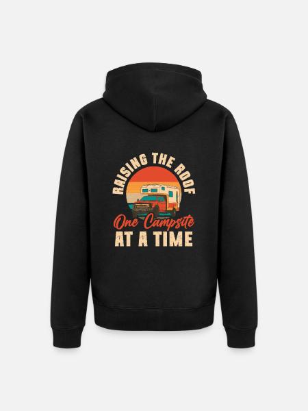 Wohnmobilzubehör Pop-up-camper - Unisex Premium Bio Zip Hoodie - Schwarz