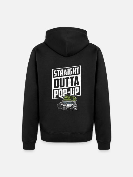 Wohnmobilzubehör Pop-up-camper - Unisex Premium Bio Zip Hoodie - Schwarz