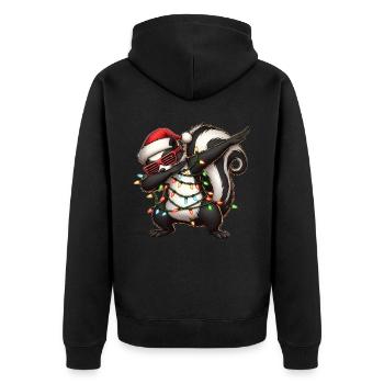 Dabbing Skunk Lunettes de soleil Noël mignon Xm - Veste à capuche bio Premium Unisexe - noir - Dos - Nico (187cm)