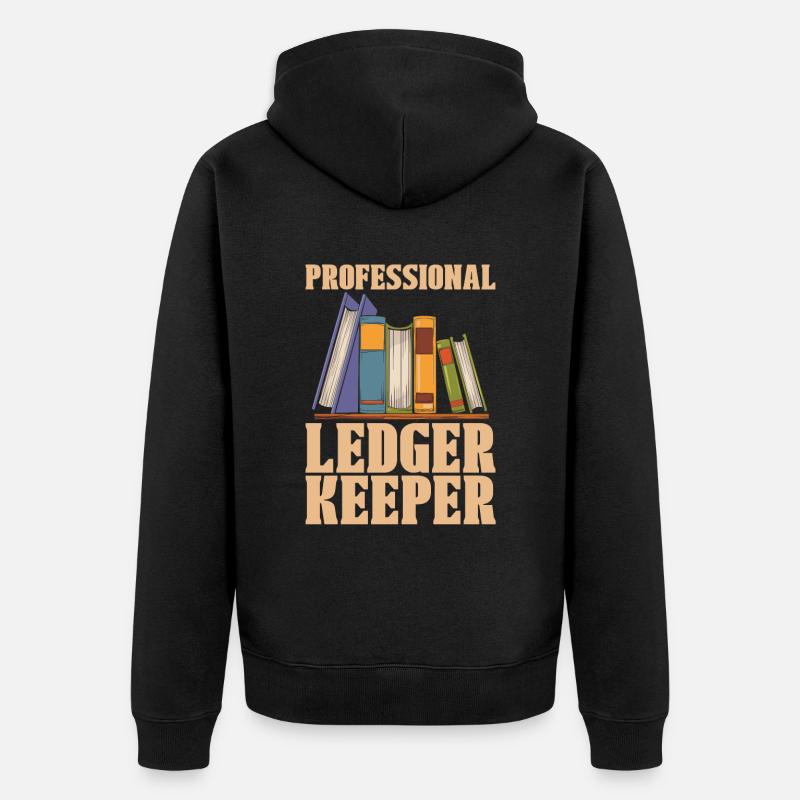 Comptable - Veste à capuche bio Premium Unisexe - noir