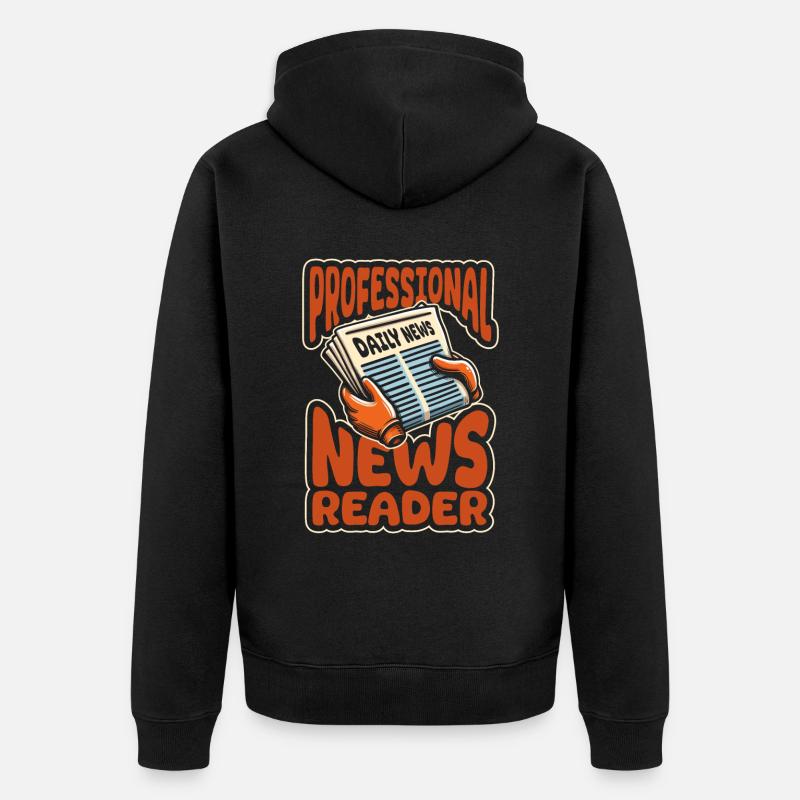 Moderator - Unisex Premium Bio Zip Hoodie - Schwarz