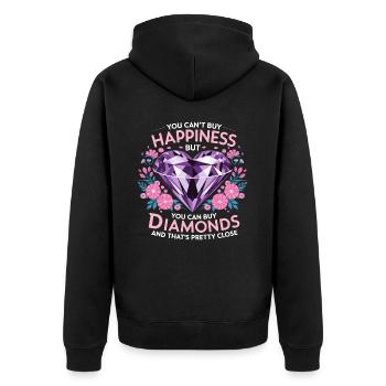 Peinture Diamants Peinture au diamant Art - Veste à capuche bio Premium Unisexe - noir - Dos - Nico (187cm)