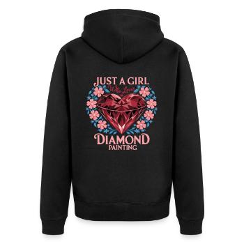 Peinture Diamants Peinture au diamant Art - Veste à capuche bio Premium Unisexe - noir - Dos - Nico (187cm)