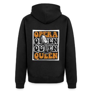 Reine de l’opéra Opéra Ténor Chanteur Chanteur - Veste à capuche bio Premium Unisexe - noir - Dos - Nico (187cm)