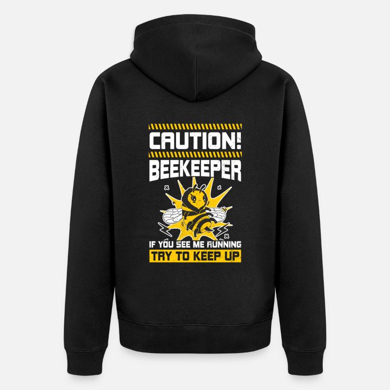 Attention aux apiculteurs ! - Veste à capuche bio Premium Unisexe - noir