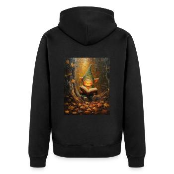 Noël Elfe Femmes Hommes Enfants Noël - Veste à capuche bio Premium Unisexe - noir - Dos - Nico (187cm)