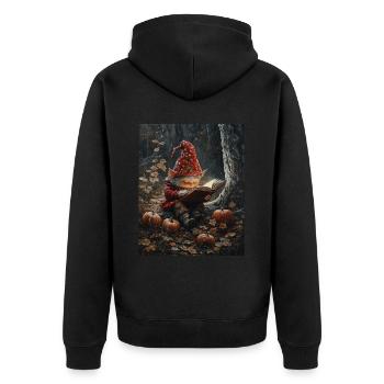 Noël Elfe Femmes Hommes Enfants Noël - Veste à capuche bio Premium Unisexe - noir - Dos - Nico (187cm)