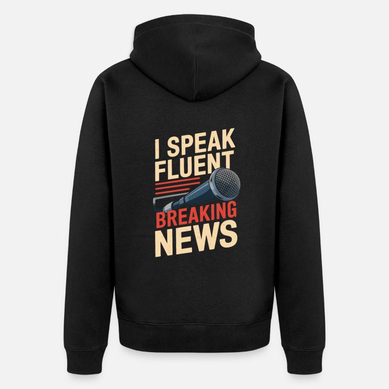 Moderator - Unisex Premium Bio Zip Hoodie - Schwarz